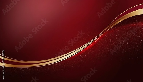 Red and gold abstract background luxury dark red and golden line template premium background 2