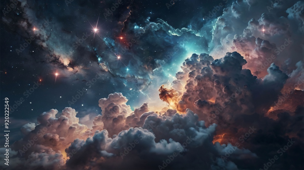 Cloud and milk way sky galaxies, HD Quality photo illustration Cloud and milk way sky galaxies, HD Quality photo illustration