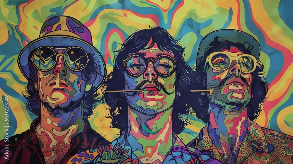 Dive into the psychedelic rock era, where bands like The Doors and Jefferson Airplane take listeners on mind-bending musical journeys. Dive into the psychedelic rock era, where bands like The Doors and Jefferson Airplane take listeners on mind-bending musical journeys.