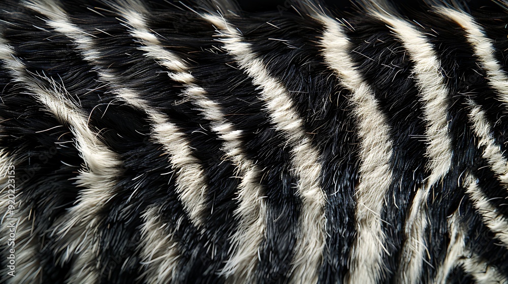Zebra Fur Animal Texture Background