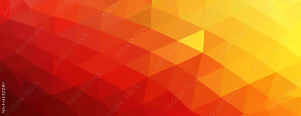 Abstract Polygonal Background with Red and Yellow Gradient Abstract Polygonal Background with Red and Yellow Gradient