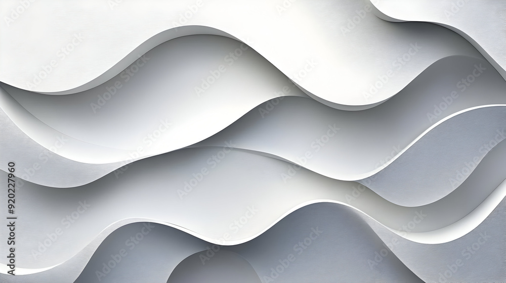 Abstract wavy paper texture in soft white tones, creating a modern design aesthetic. Abstract wavy paper texture in soft white tones, creating a modern design aesthetic.