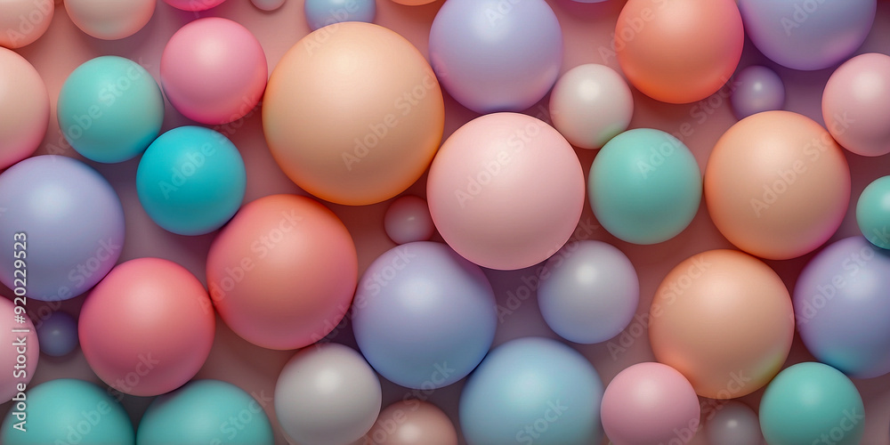 Pastel Bubble Cluster: A Dreamy and Serene Scene Pastel Bubble Cluster: A Dreamy and Serene Scene