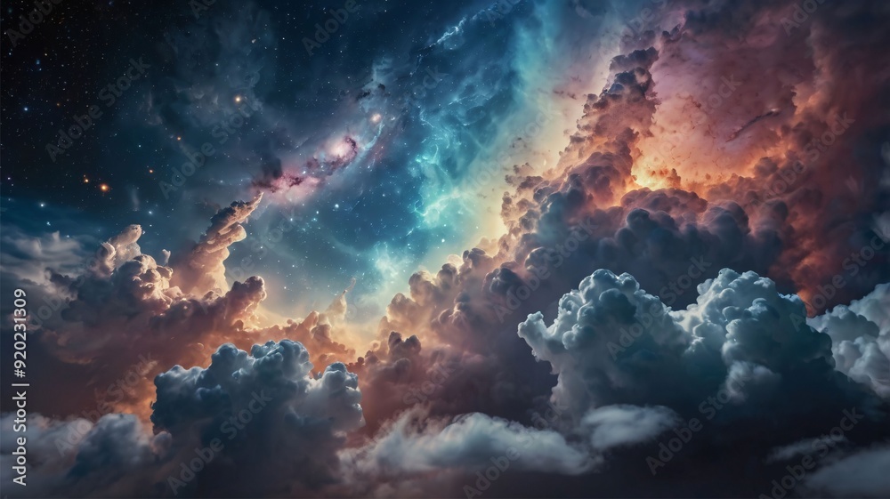 Cloud and milk way sky galaxies, HD Quality photo illustration Cloud and milk way sky galaxies, HD Quality photo illustration
