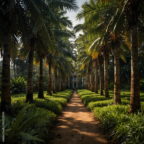 palm tree path
