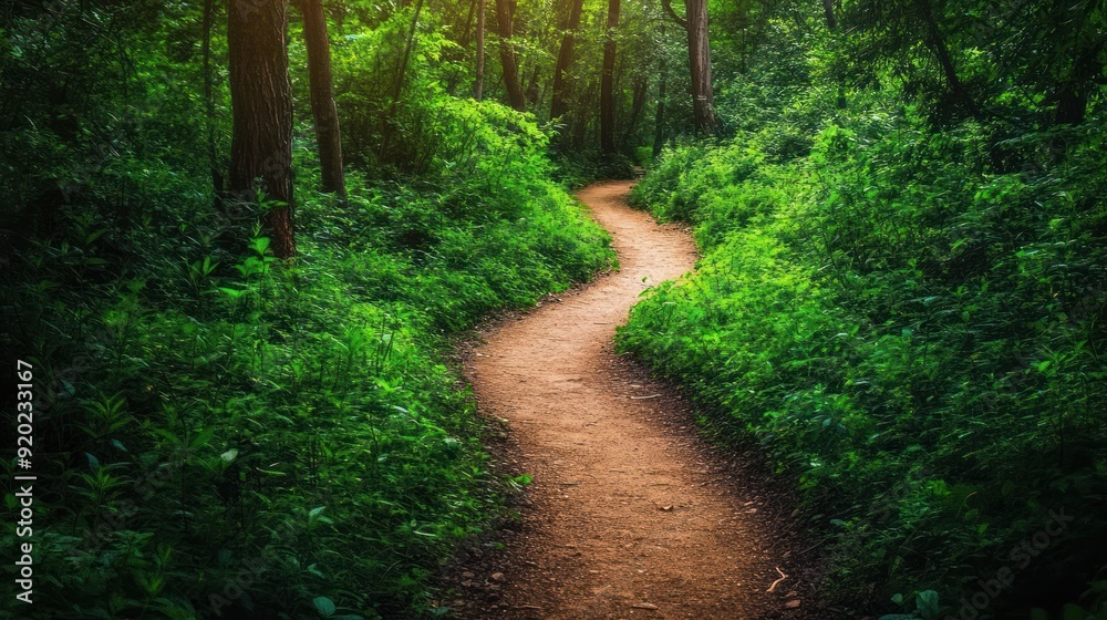 Obraz premium Serene Forest Path