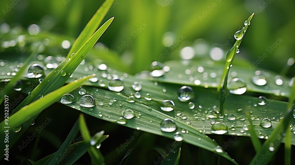 green grass with dew drops HD 8K wallpaper Stock Photographic Image green grass with dew drops HD 8K wallpaper Stock Photographic Image