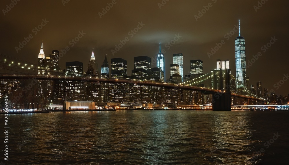 Fototapeta premium Midtown Manhattan skyline during Christmas time11