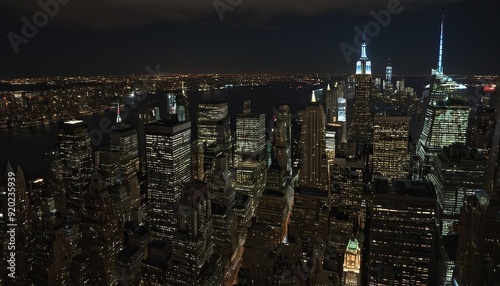 Midtown Manhattan skyline during Christmas time8 photo