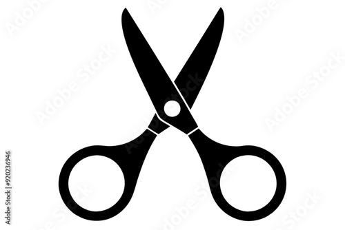 Scissors icon, collection scissors vector silhouette