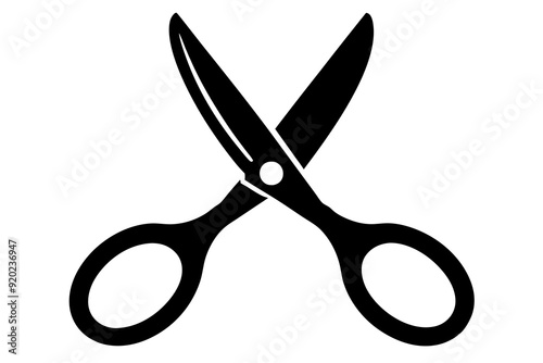 Scissors icon, collection scissors vector silhouette