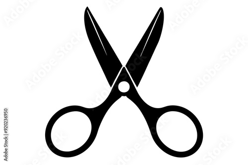 Scissors icon, collection scissors vector silhouette