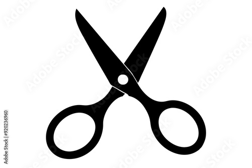 Scissors icon, collection scissors vector silhouette