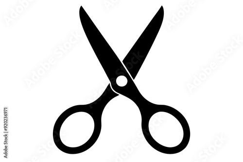 Scissors icon, collection scissors vector silhouette