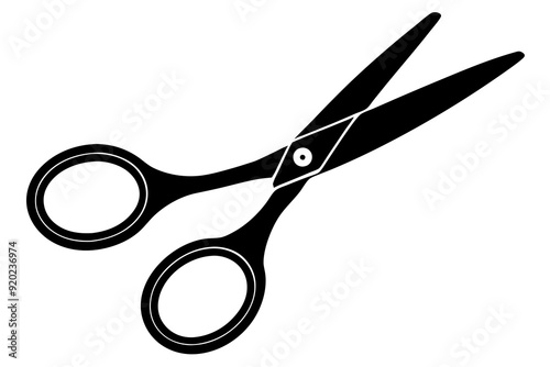 Scissors icon, collection scissors vector silhouette