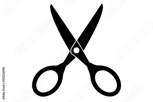 Scissors icon, collection scissors vector silhouette