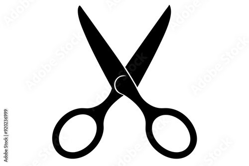 Scissors icon, collection scissors vector silhouette