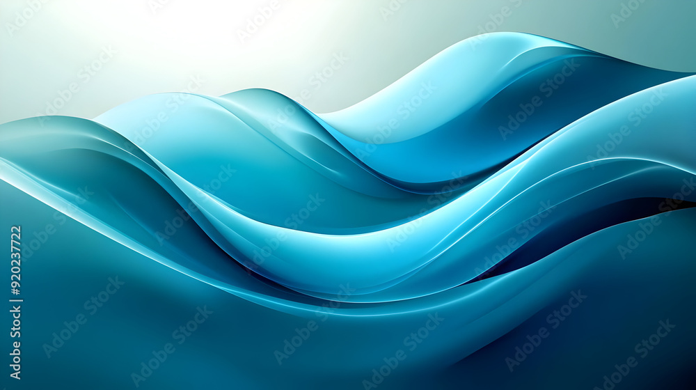 Abstract waves in shades of blue, creating a serene and fluid visual effect. Abstract waves in shades of blue, creating a serene and fluid visual effect.