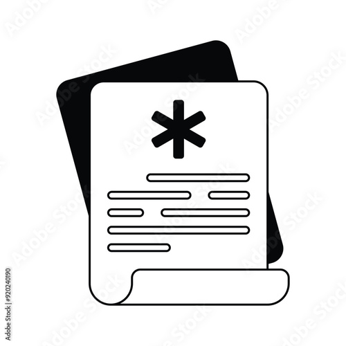 Travel insurance document icon, ensure safety, unexpected events