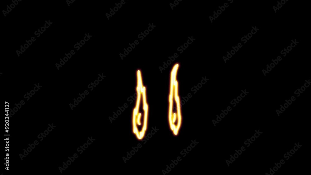 Glowing Scribble Neon FX animation featuring burning eye items Glowing Scribble Neon FX animation featuring burning eye items
