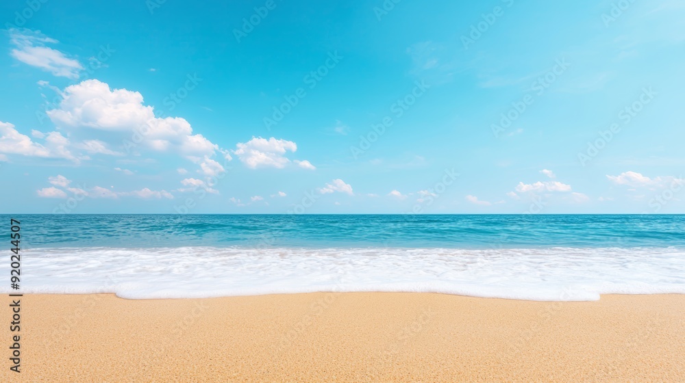 A serene beach scene featuring golden sand, gentle waves, and a clear blue sky, perfect for relaxation and escape. A serene beach scene featuring golden sand, gentle waves, and a clear blue sky, perfect for relaxation and escape.