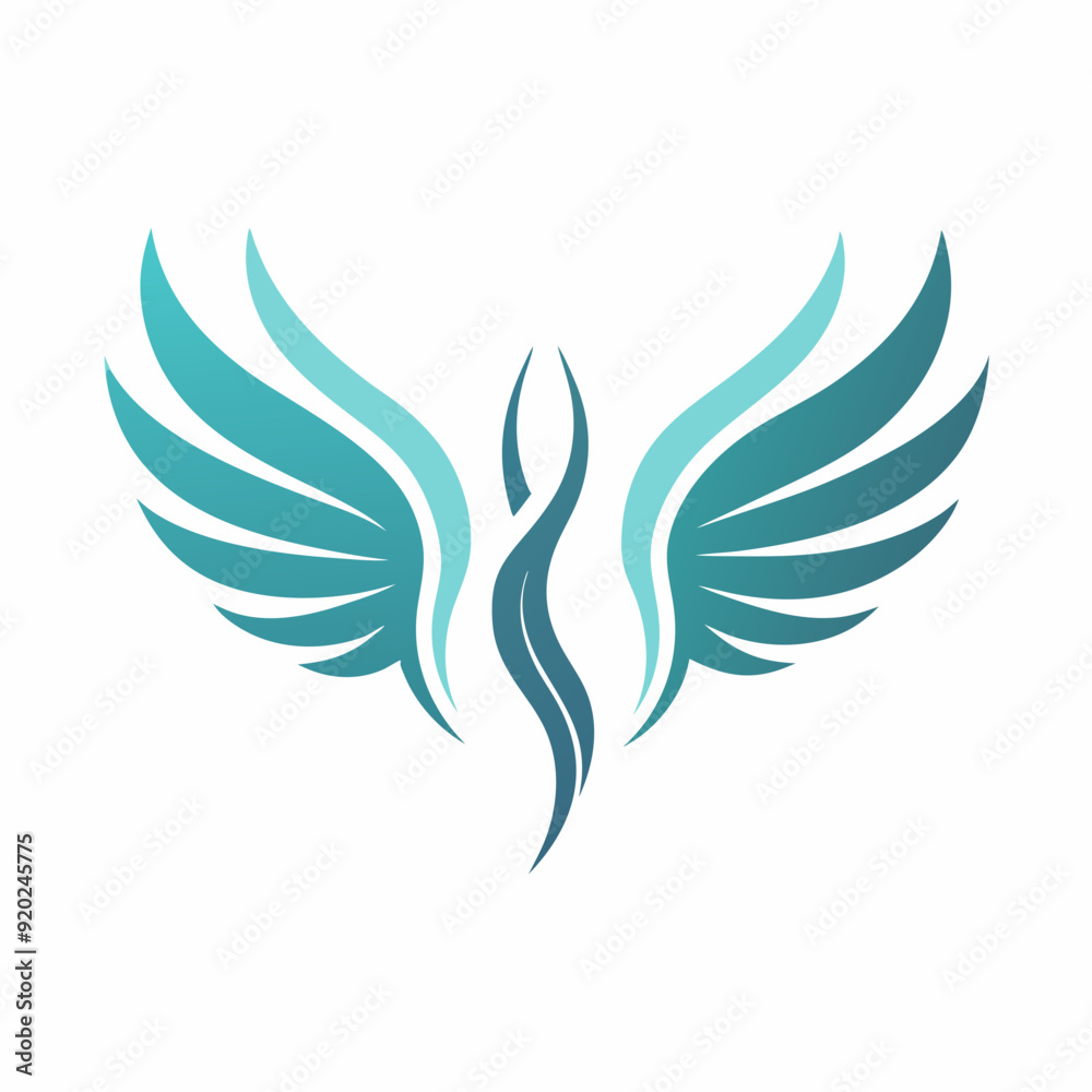 Wings icon logo design vector art Illustration.
Wings icon logo design vector art Illustration.