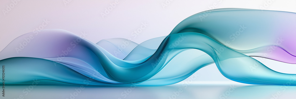 Abstract blue and purple waves are flowing on white background Abstract blue and purple waves are flowing on white background