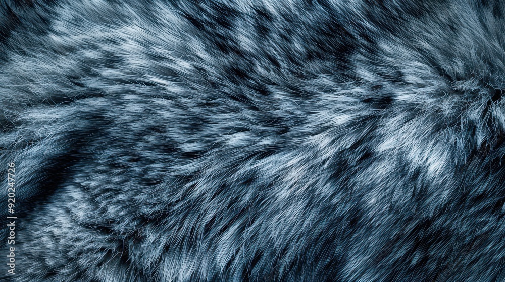 A close-up view showcases the rich texture and color variations of blue fur, highlighting its softness and depth A close-up view showcases the rich texture and color variations of blue fur, highlighting its softness and depth