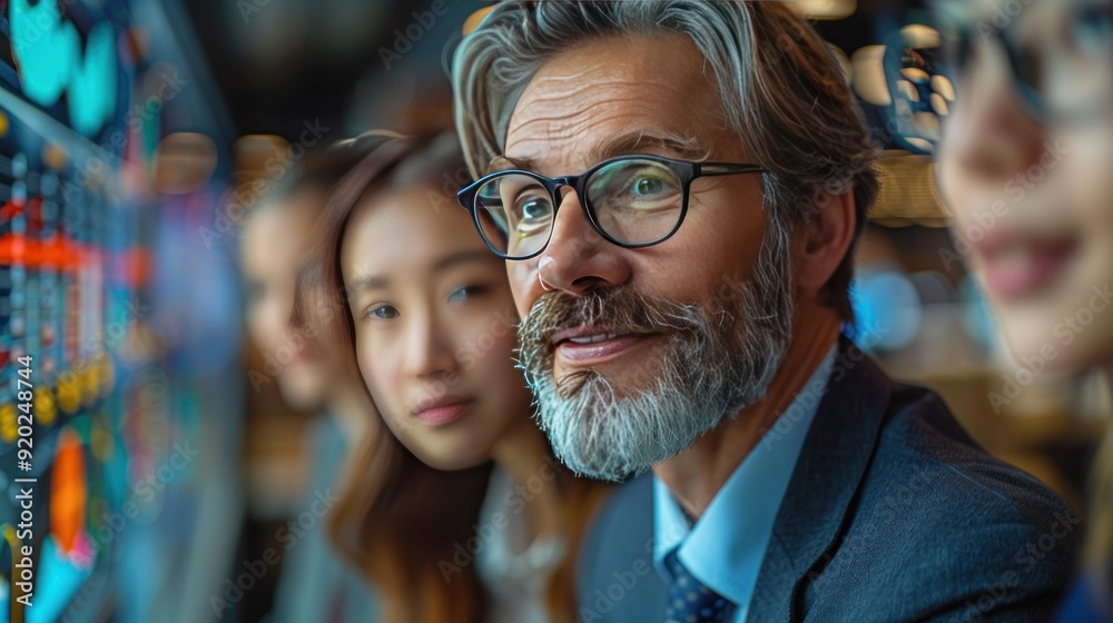 Focused Businessman in Meeting Focused Businessman in Meeting