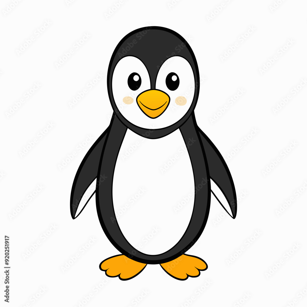 Obraz premium Penguin vector art Illustration 