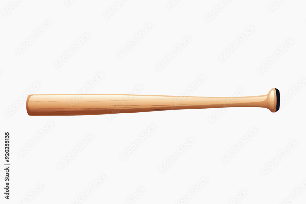 Wooden baseball bat illustration Wooden baseball bat illustration