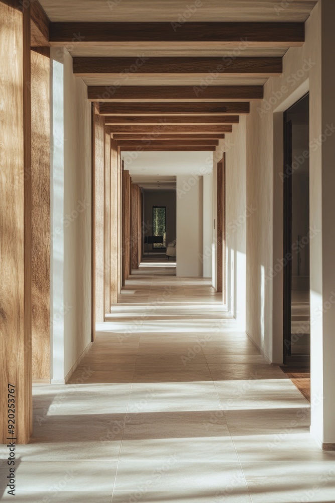 Wooden Beam Hallway Wooden Beam Hallway