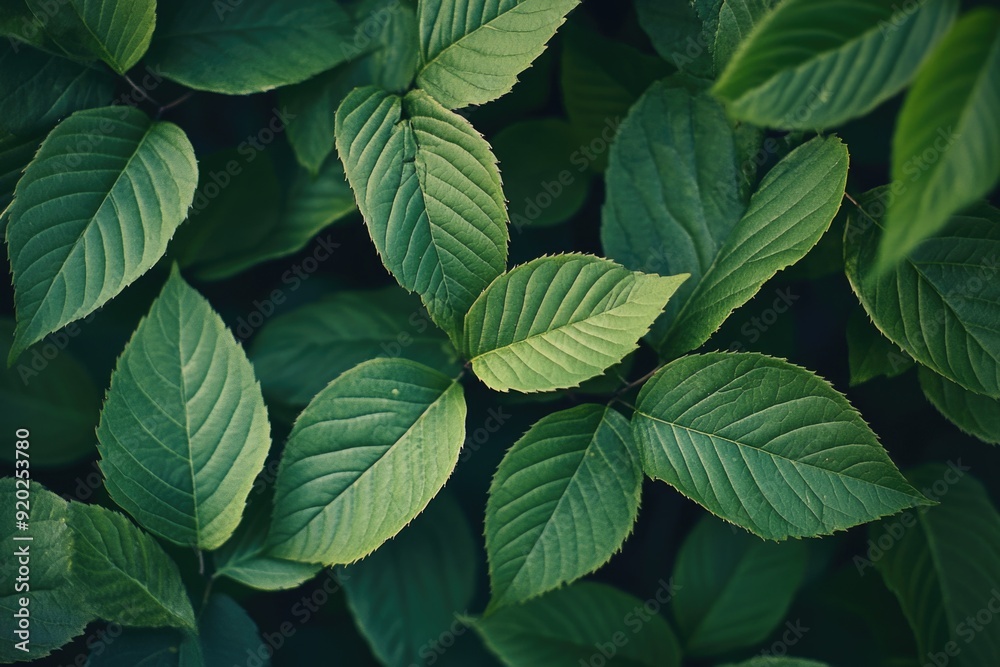Green leafy plant close-up Green leafy plant close-up
