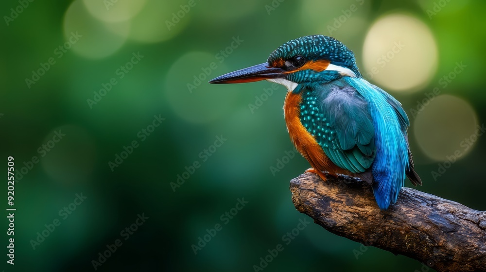 A colorful bird perches on a tree branch next to a lush, green foliage A colorful bird perches on a tree branch next to a lush, green foliage