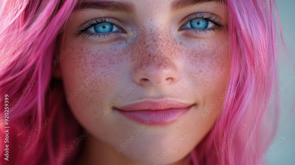 Pink Hair Close Up Pink Hair Close Up