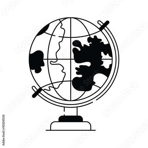 Worldwide connectivity, global map, international studies, world travel vector illustration