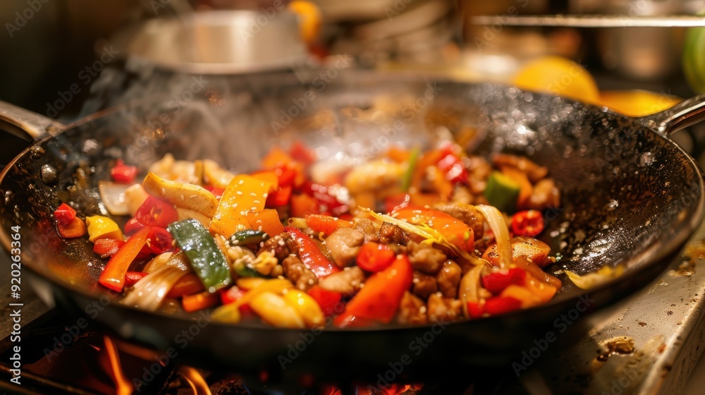 Stir-Frying: A quick cooking technique using hot oil and constant stirring, often in a wok. Perfect for preparing Asian cuisine with vegetables, meats, and noodles.
