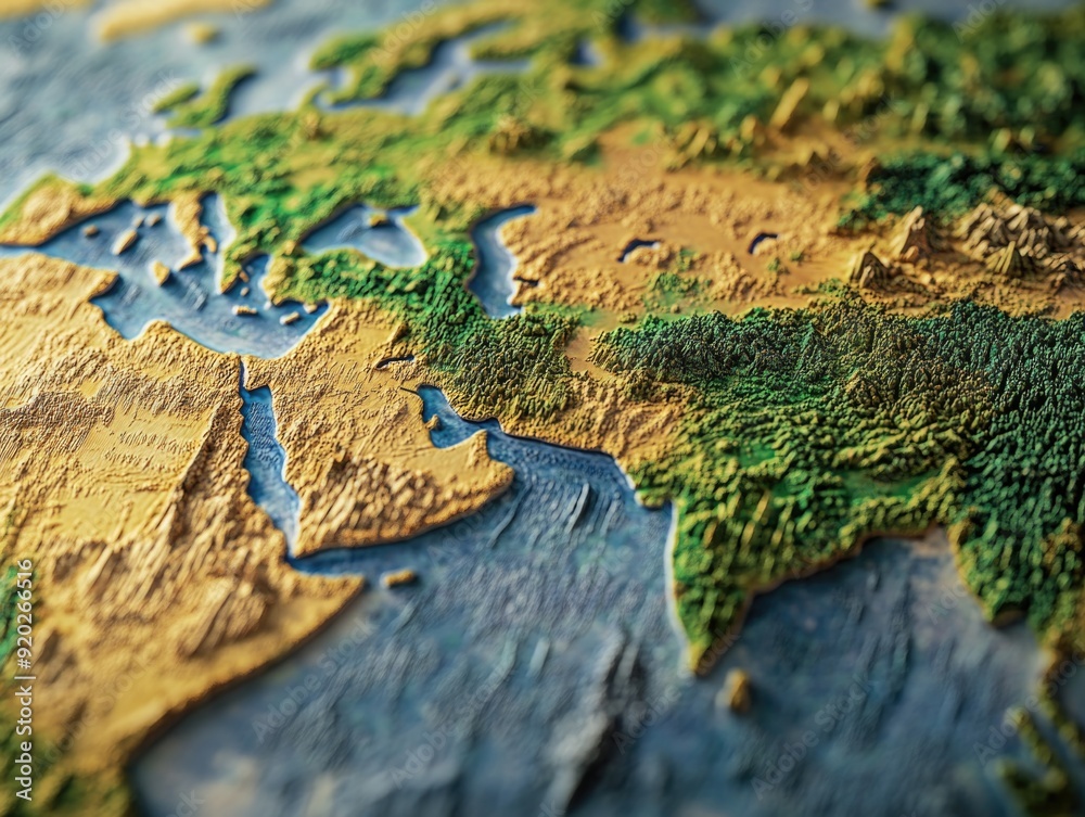Map of World Close Up Map of World Close Up