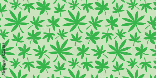 Schilderij op canvas Seamless green Matisse plant pattern