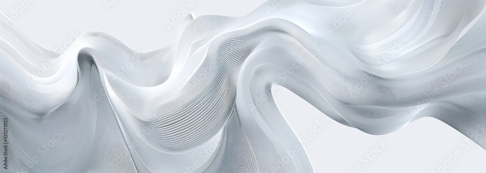 Abstract White Fabric Swirls Abstract White Fabric Swirls