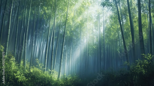 Mystical Bamboo Forest