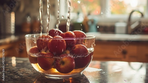 Macerating: Softening and flavoring food by immersing it in a liquid, usually fruits with sugar or alcohol, to enhance flavor and create a more tender texture.
 photo