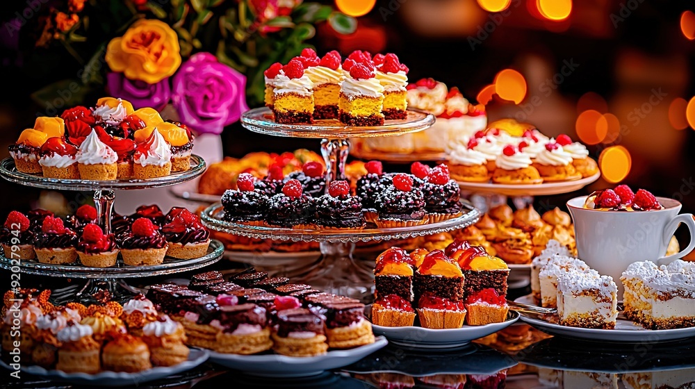 Cake Pie Cup Coffee Vase Flowers Cake Pie Cup Coffee Vase Flowers