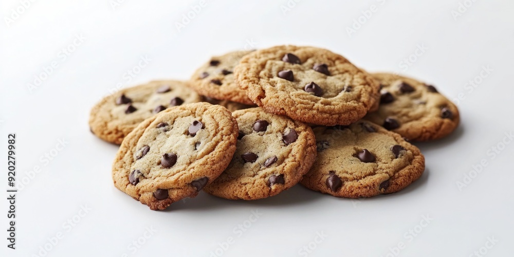 Chocolate Chip Cookies Pile Chocolate Chip Cookies Pile