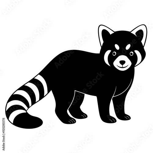 Red panda kangaroo art vector illustration