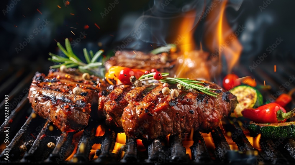 Grilling: Uses an open flame or hot coals to cook food, adding a smoky flavor. It's a popular method for preparing meats, vegetables, and seafood with a crisp exterior.
Grilling: Uses an open flame or hot coals to cook food, adding a smoky flavor. It's a popular method for preparing meats, vegetables, and seafood with a crisp exterior.