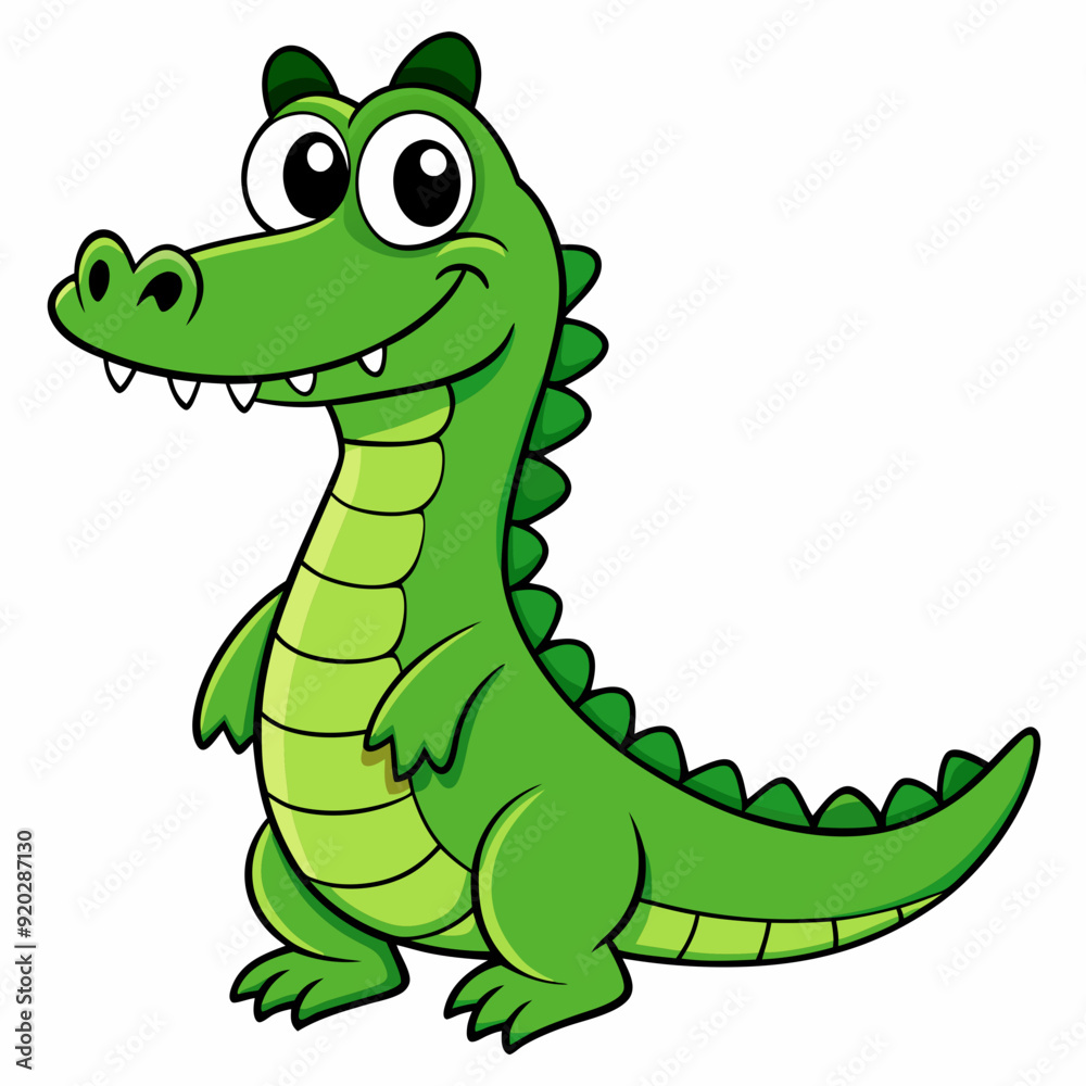Fototapeta premium Crocodile art vector illustration