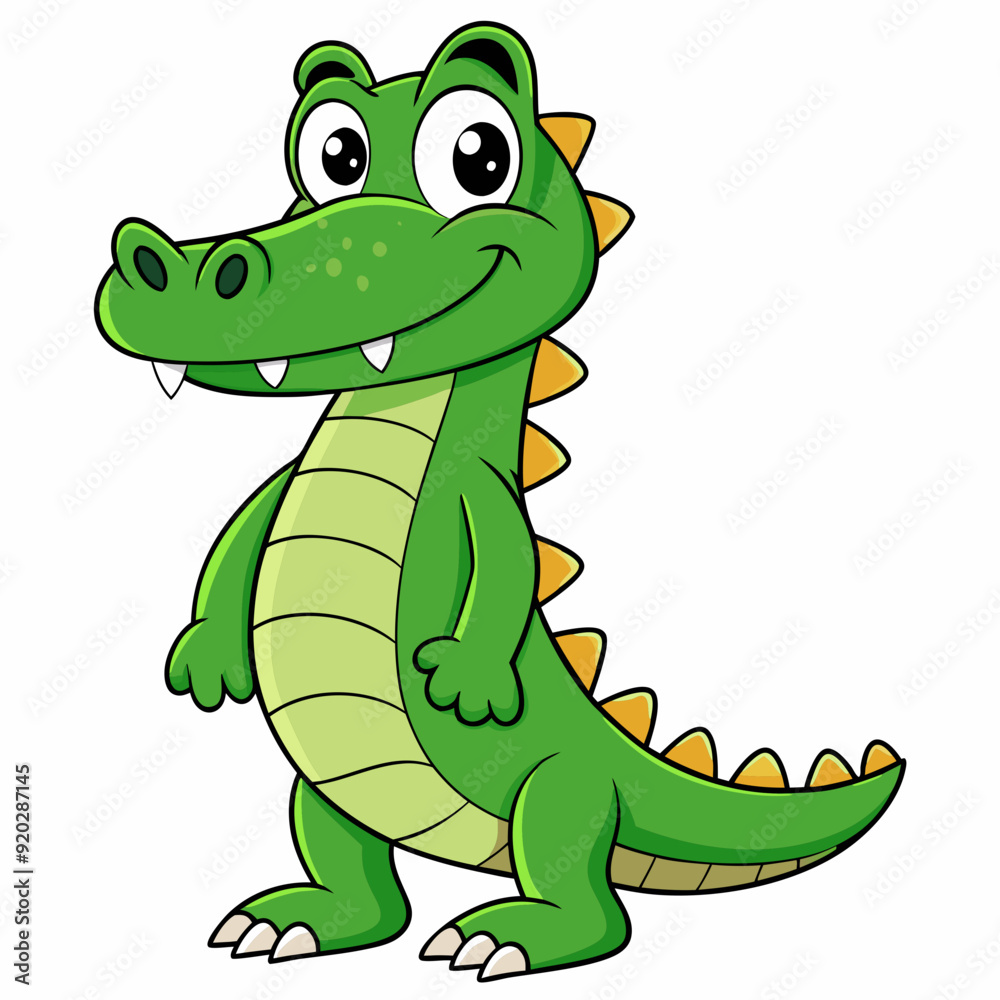 Fototapeta premium Crocodile art vector illustration