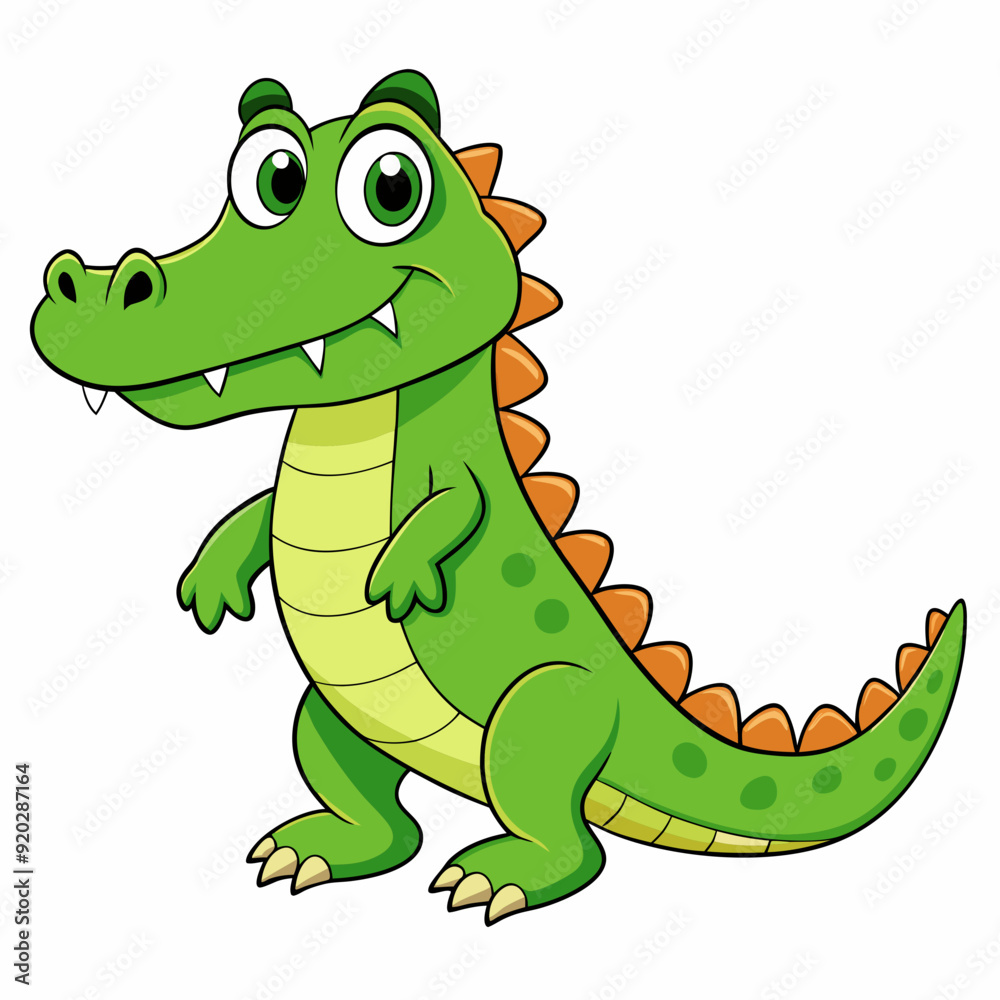 Obraz premium Crocodile art vector illustration