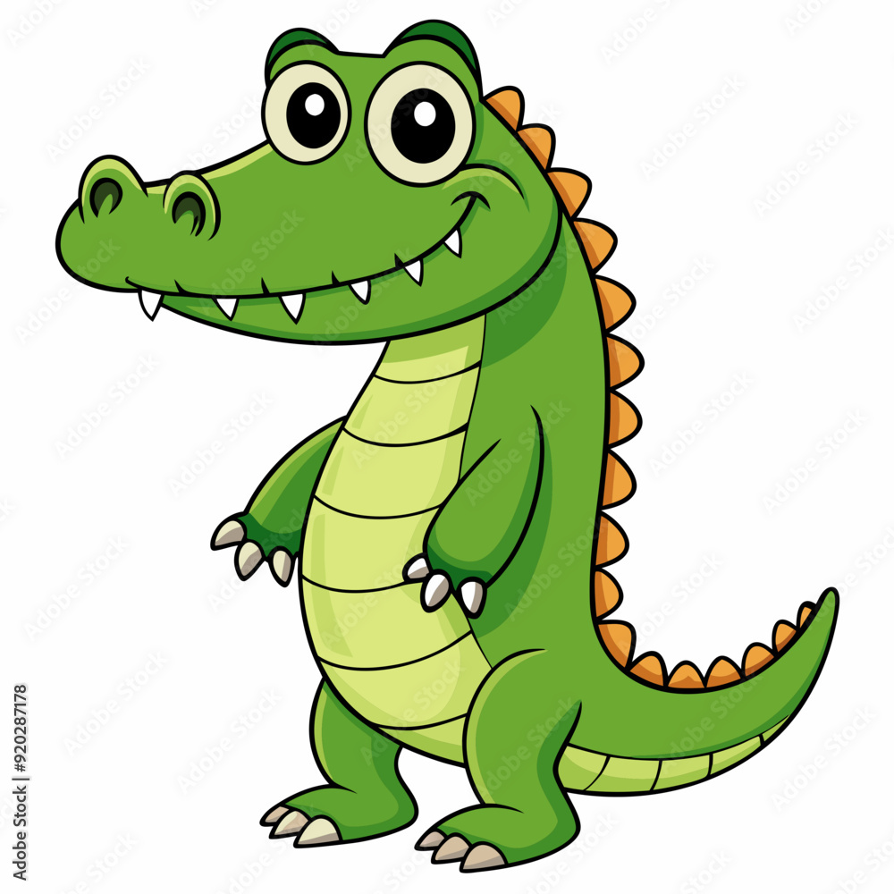 Fototapeta premium Crocodile art vector illustration